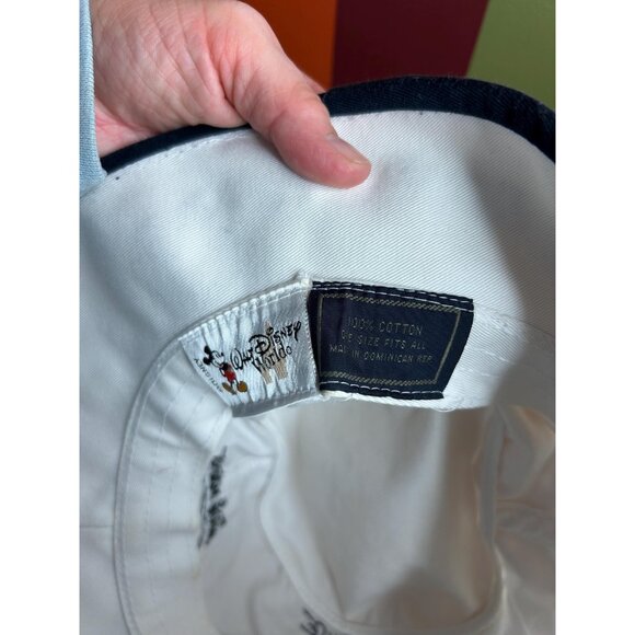 Vintage Mickey mouse autographed white bucket outdoor sun hat parks Walt Disney - Picture 3 of 8